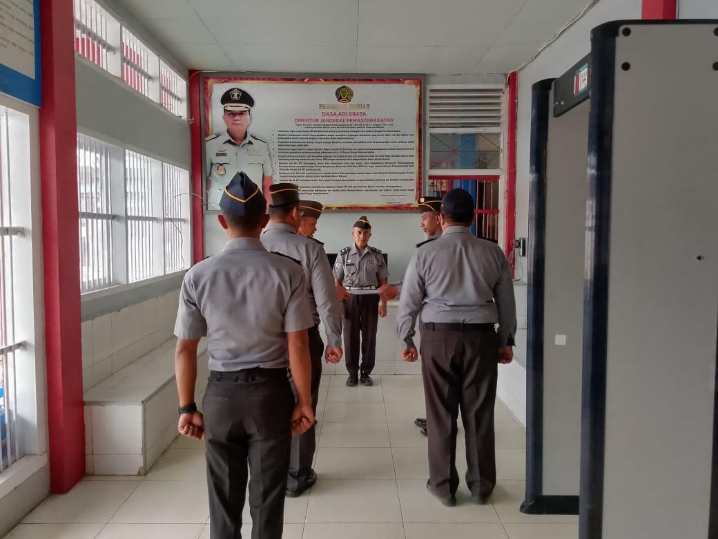 Regu pengganti Siaga di Lapas Tolitoli selama pelaksanaan FMD