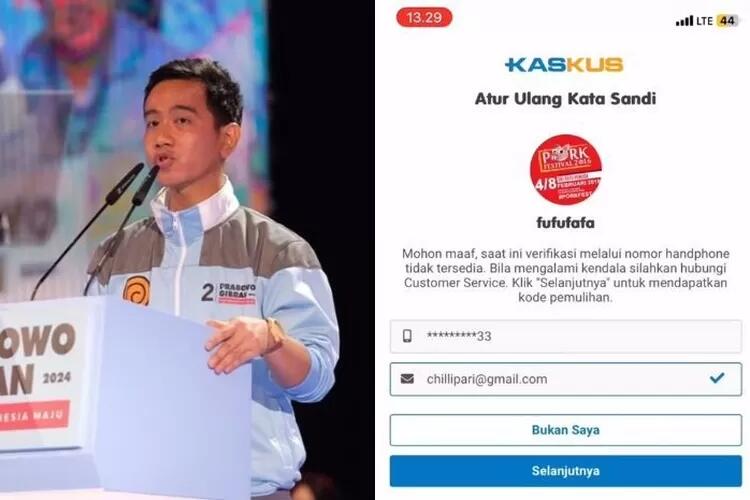 Tak Bisa Mengelak Lagi! Nomor HP Pribadi Gibran Terhubung Dengan Akun Fufufafa!