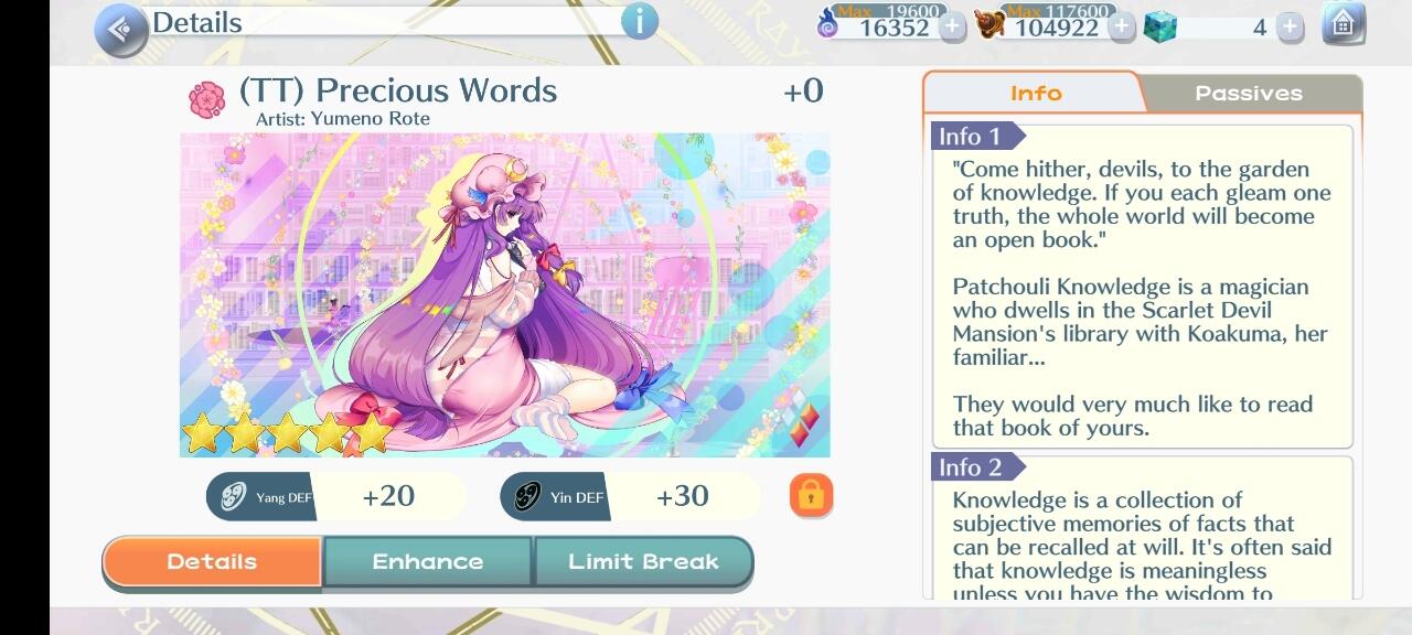 Patchouli Knowledge L80