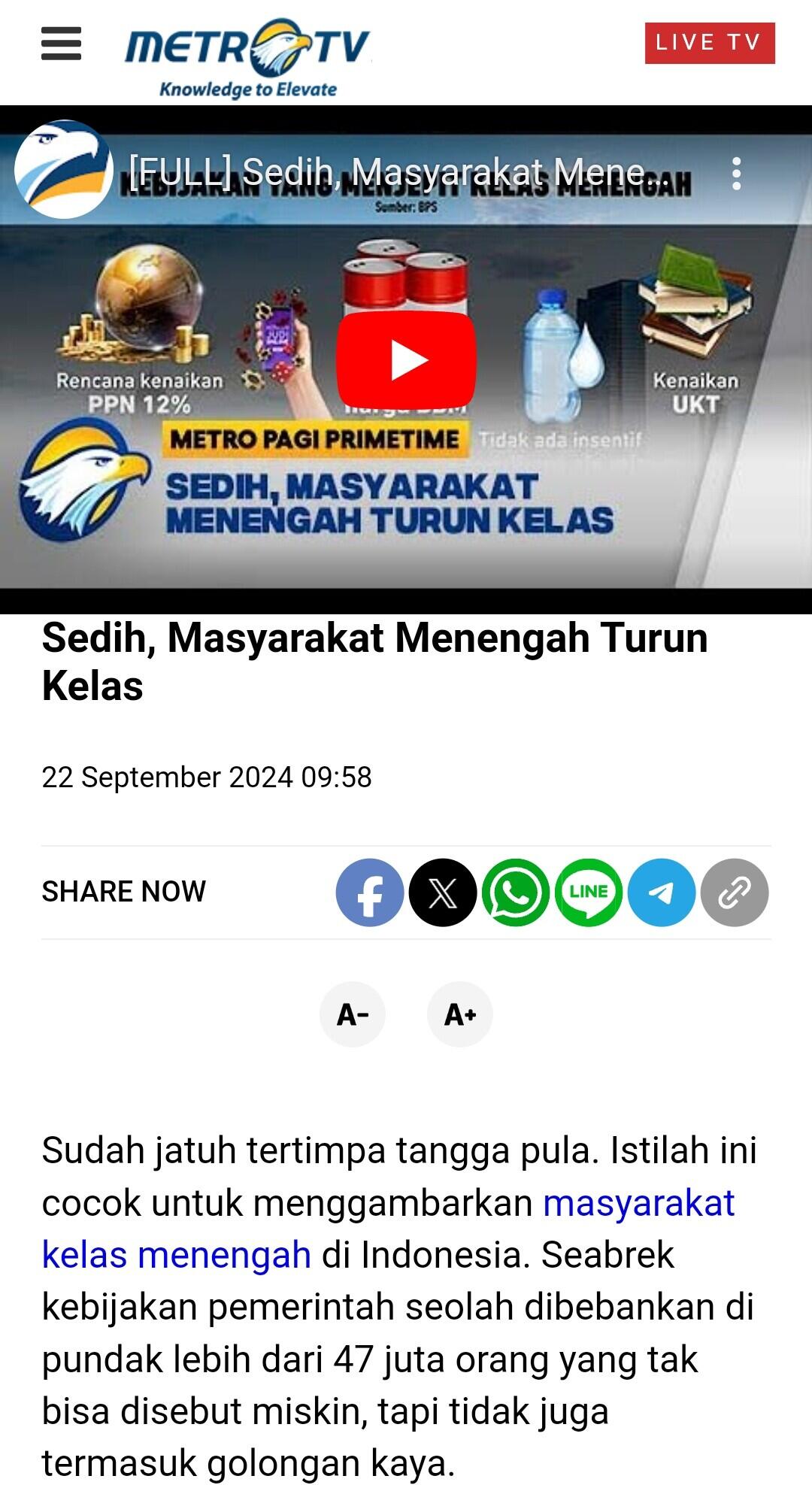 Bright Institute: 10 Tahun Jadi Presiden, Jokowi Gagal Turunkan Kemiskinan