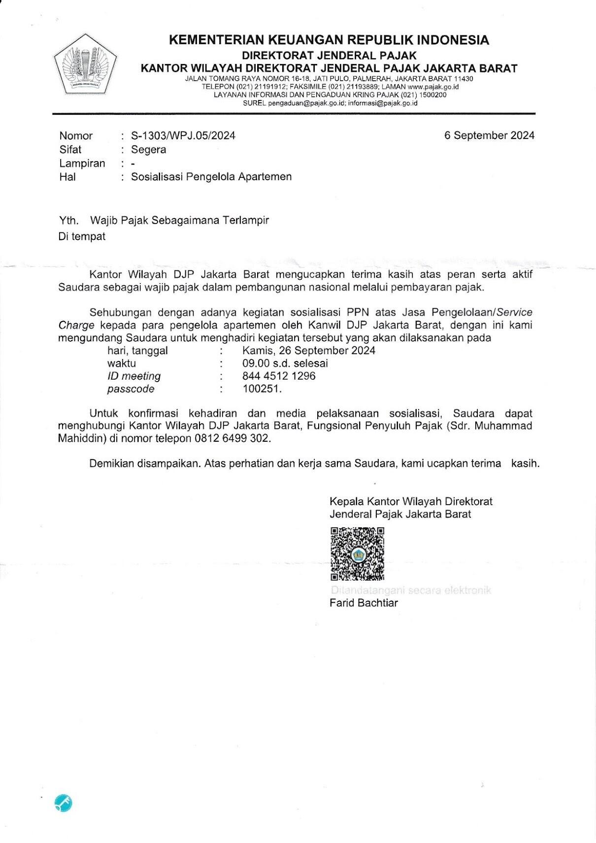 Ada Bocoran IPL Rusun-Apartemen Kena PPN 11%, Ini Bukti Suratnya
