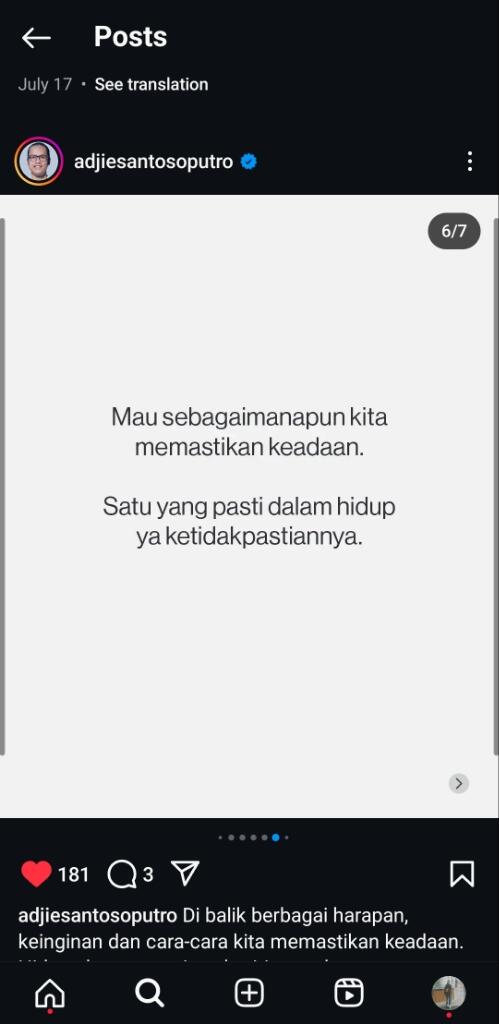 Menghadapi Ketidakpastian dalam Hidup