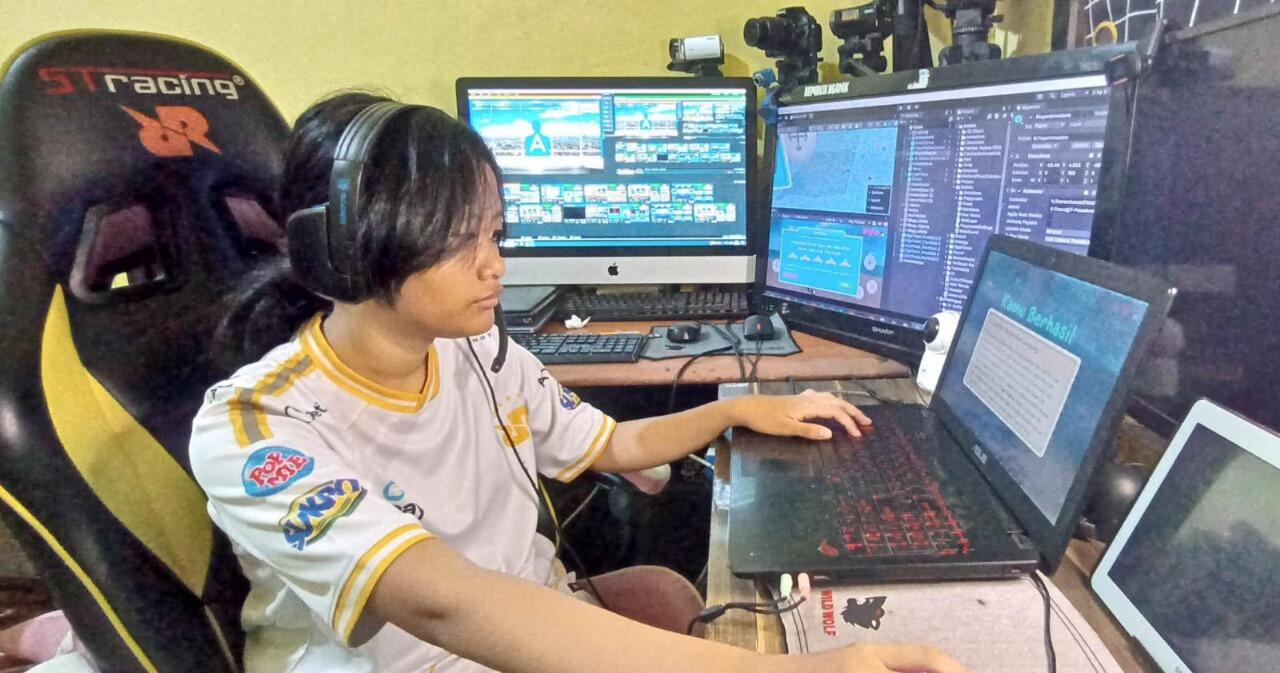 Kembali Berkarya: Fitria Siswi SMP Lampung Segera Rilis Game Edukasi Ngaji Semesta