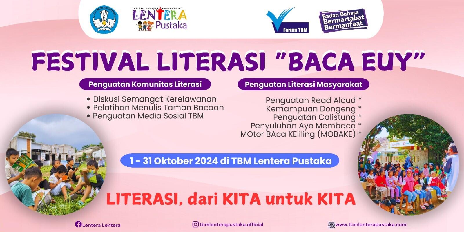 Optimalkan Minat Baca Anak, Cara TBM Lentera Pustaka Sambut Banpem Literasi 2024