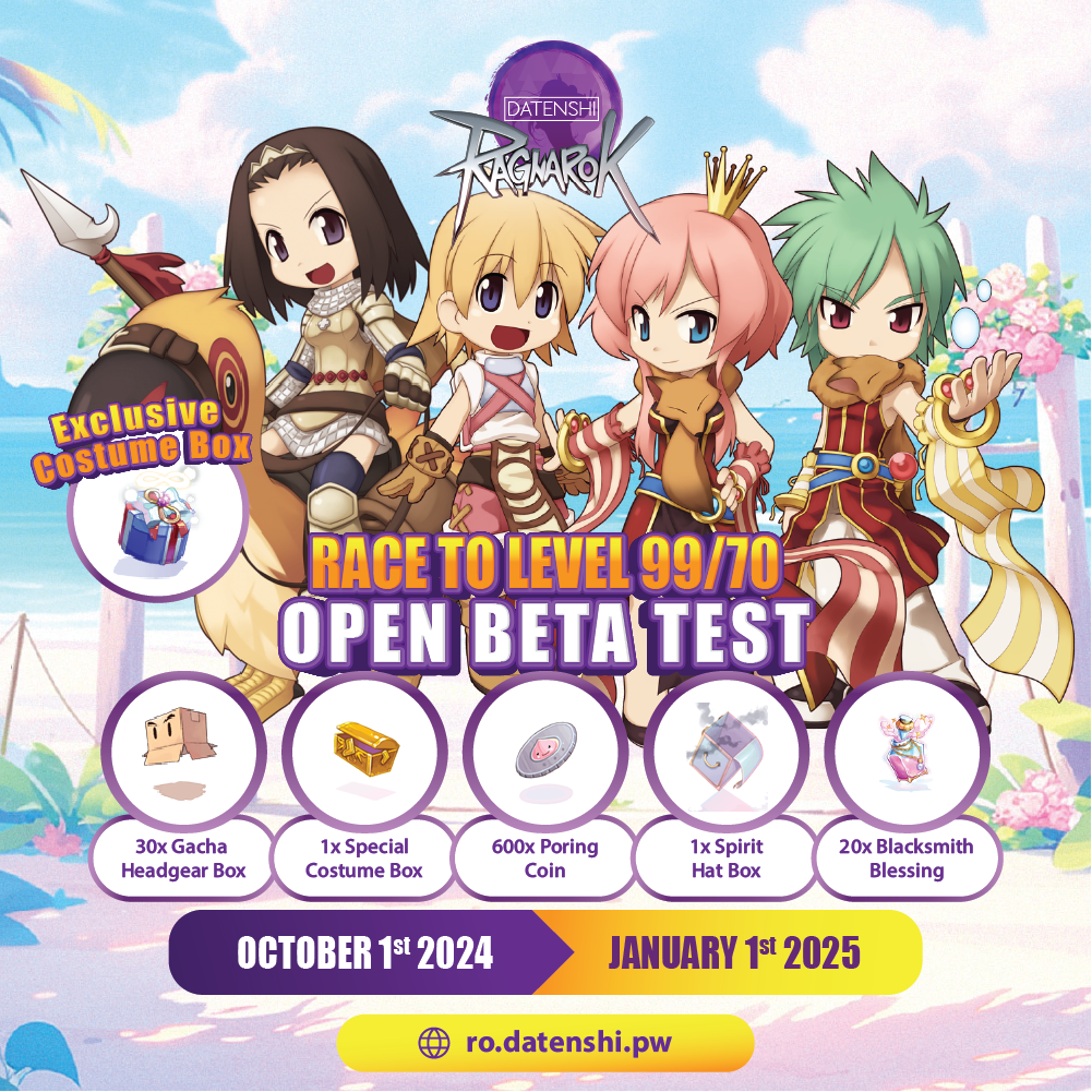 RAGNAROK DATENSHI (PRE - RENEWAL 99/70) &#91; PRIVATE SERVER &#93; 