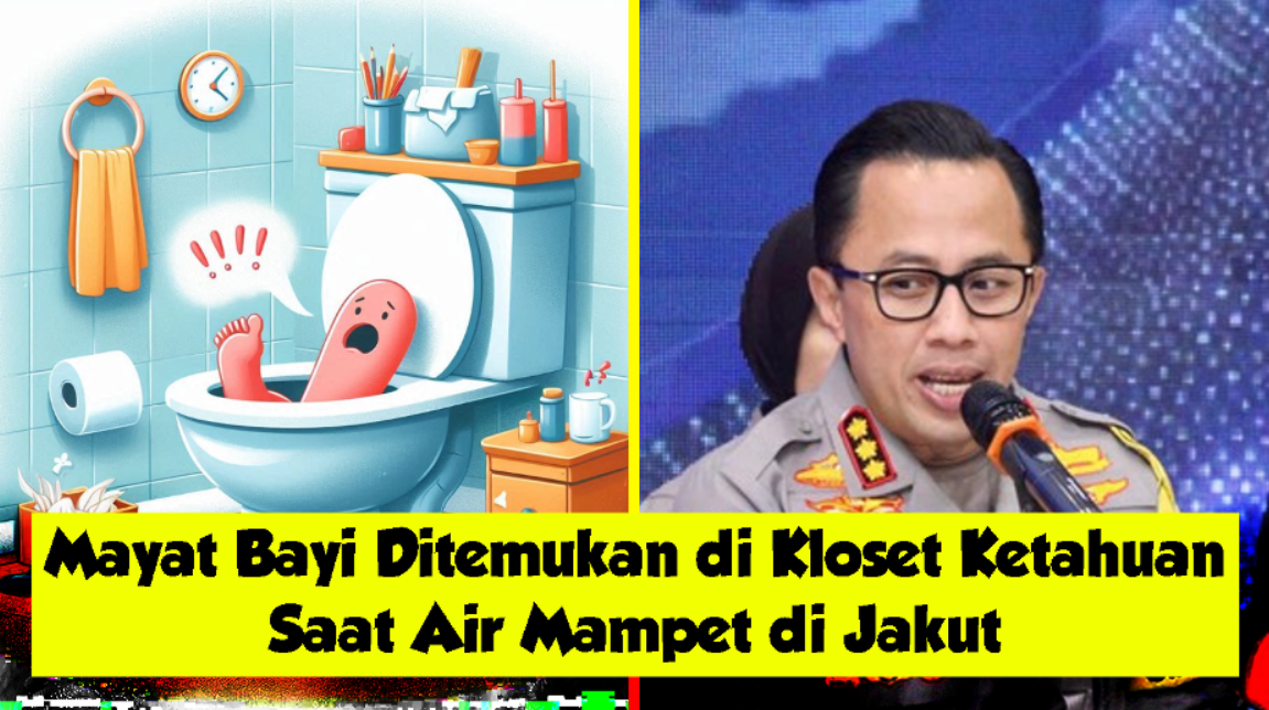 Mayat Bayi Ditemukan di Kloset Saat Air Mampet di Jakut