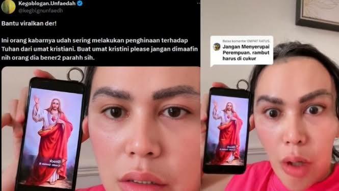 Meresahkan! Selebgram Ratu Entok Diadukan ke Polisi gegara Suruh Yesus Potong Rambut