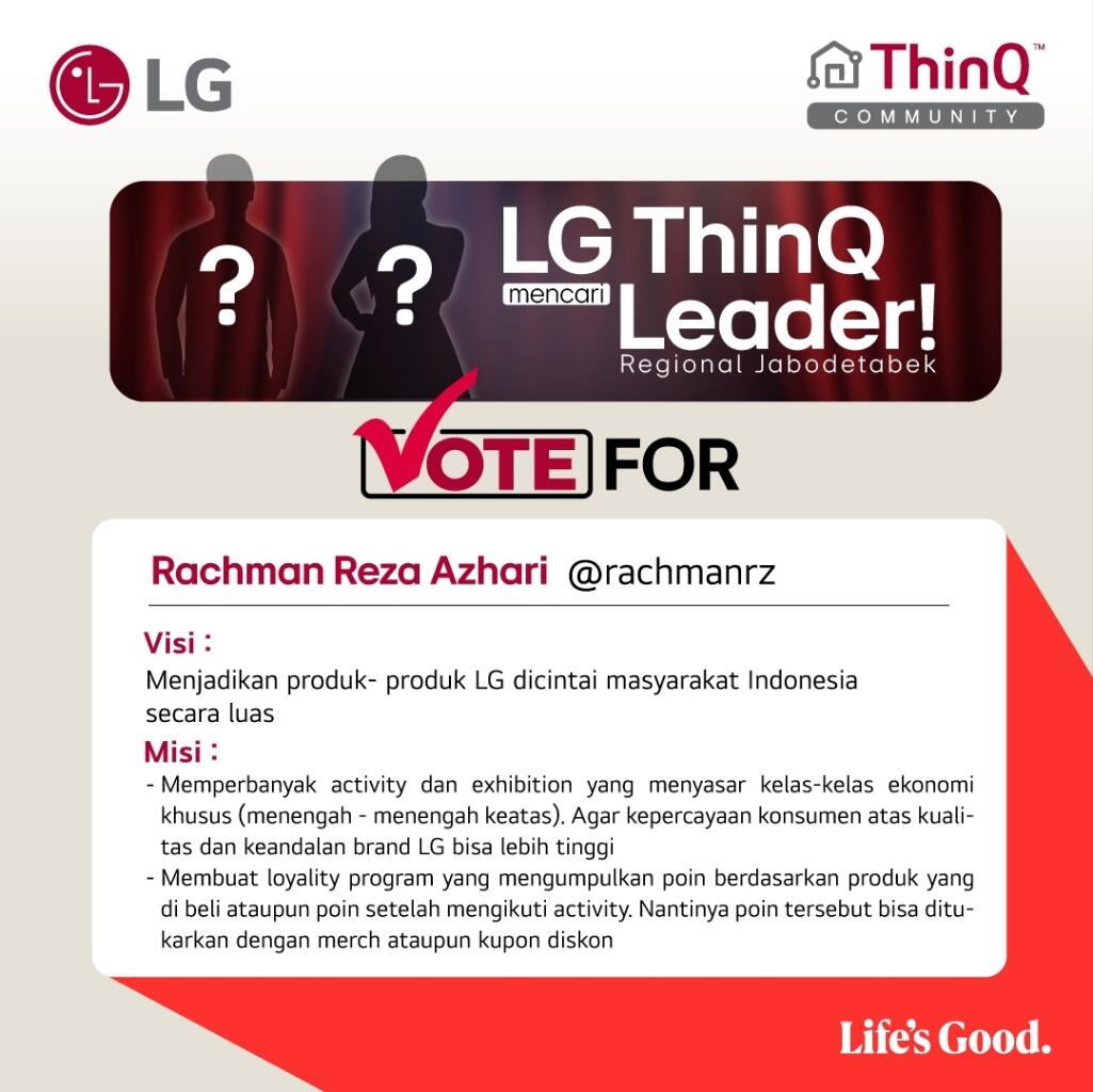 SAATNYA MENENTUKAN LG THINQ LEADER REGIONAL JABODETABEK