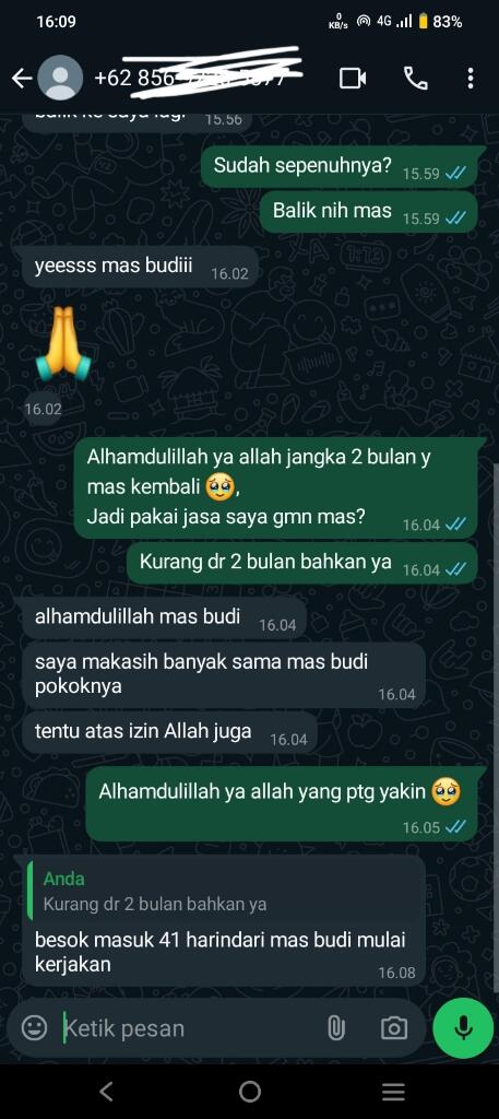 TESTIMONIAL JASA PELET DAN JASA SUPRANATURAL FORSUP CIREBON