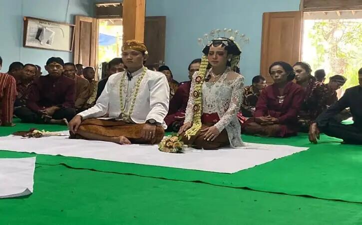 Sah! Pasangan Penghayat Kepercayaan Ini Resmi Menikah di Jatisrono Wonogiri