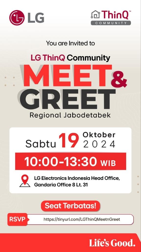Meet & Greet LG ThinQ Regional Jabodetabek dan Pelantikan Leader