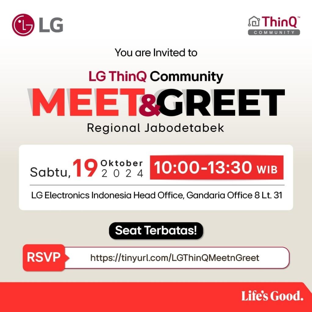 Meet & Greet LG ThinQ Regional Jabodetabek dan Pelantikan Leader