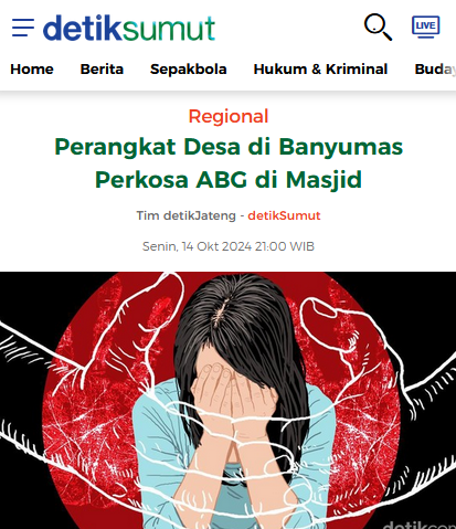 Bejat! Guru SMP di Bandung Perk0sa Muridnya di Masjid Sekolah