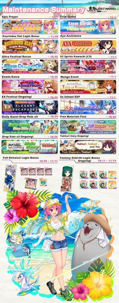 Update 18/10/2024