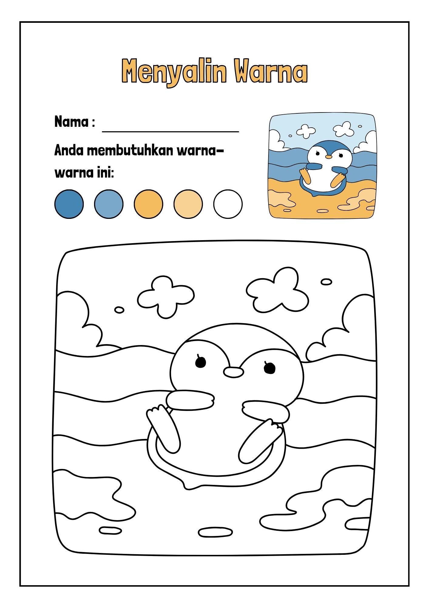 Berbagi Kumpulan Printable Worksheet Latihan Anak PAUD