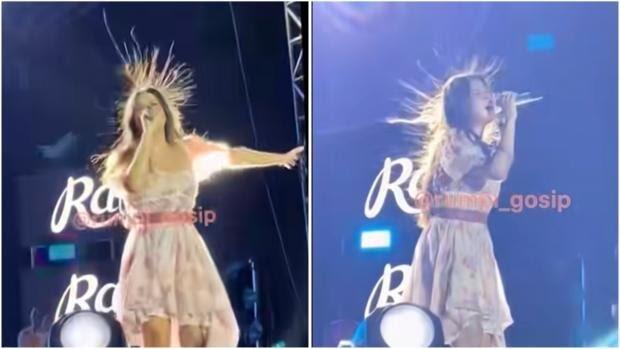 Momen Rambut Raisa Kesetrum