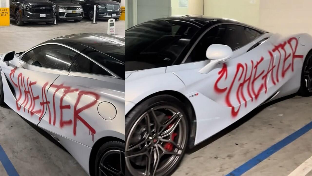 Apakah Ini Perbuatan Mantan ? Seseorang Menulis Kata Cheater di Bodi McLaren 720S 
