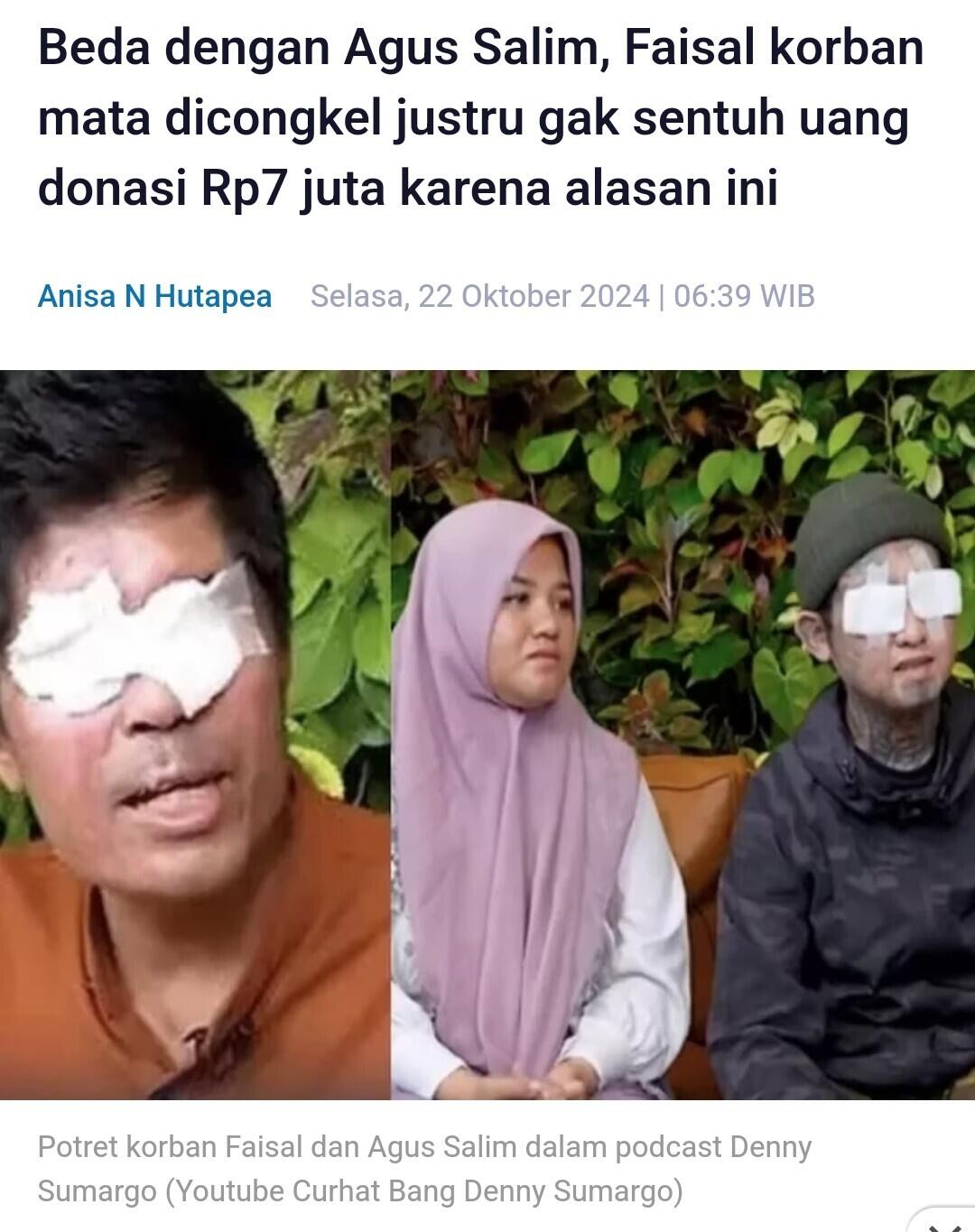 Viral Pengakuan Mantan Rekan Kerja Agus Salim, Korban Penyiraman Air Keras