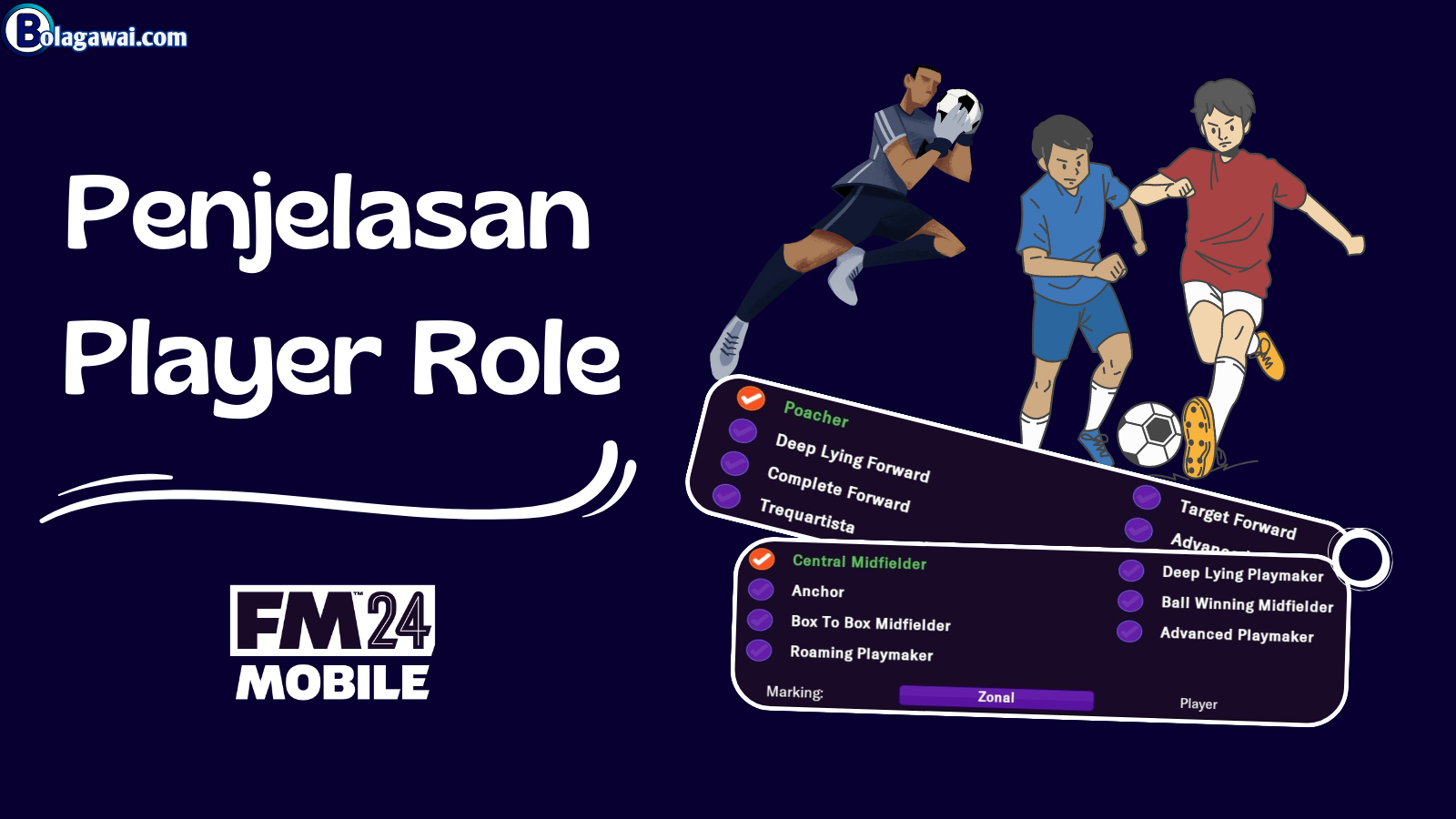 Tips FM 24 Mobile: Penjelasan Lengkap Tentang Player Role (PEMULA WAJIB TAHU)