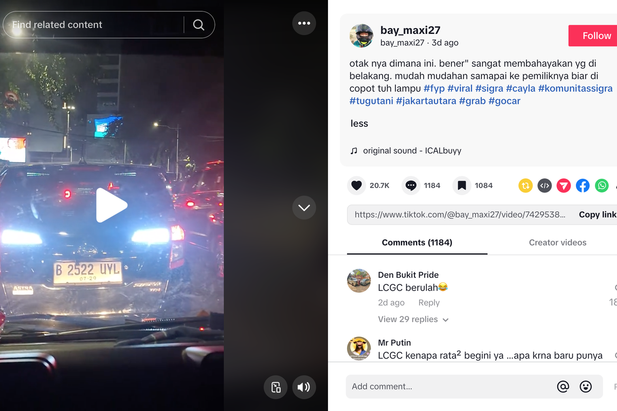 Mobil Modifikasi Lampu Rem, Bikin Kesal Pengguna Jalan Lain
