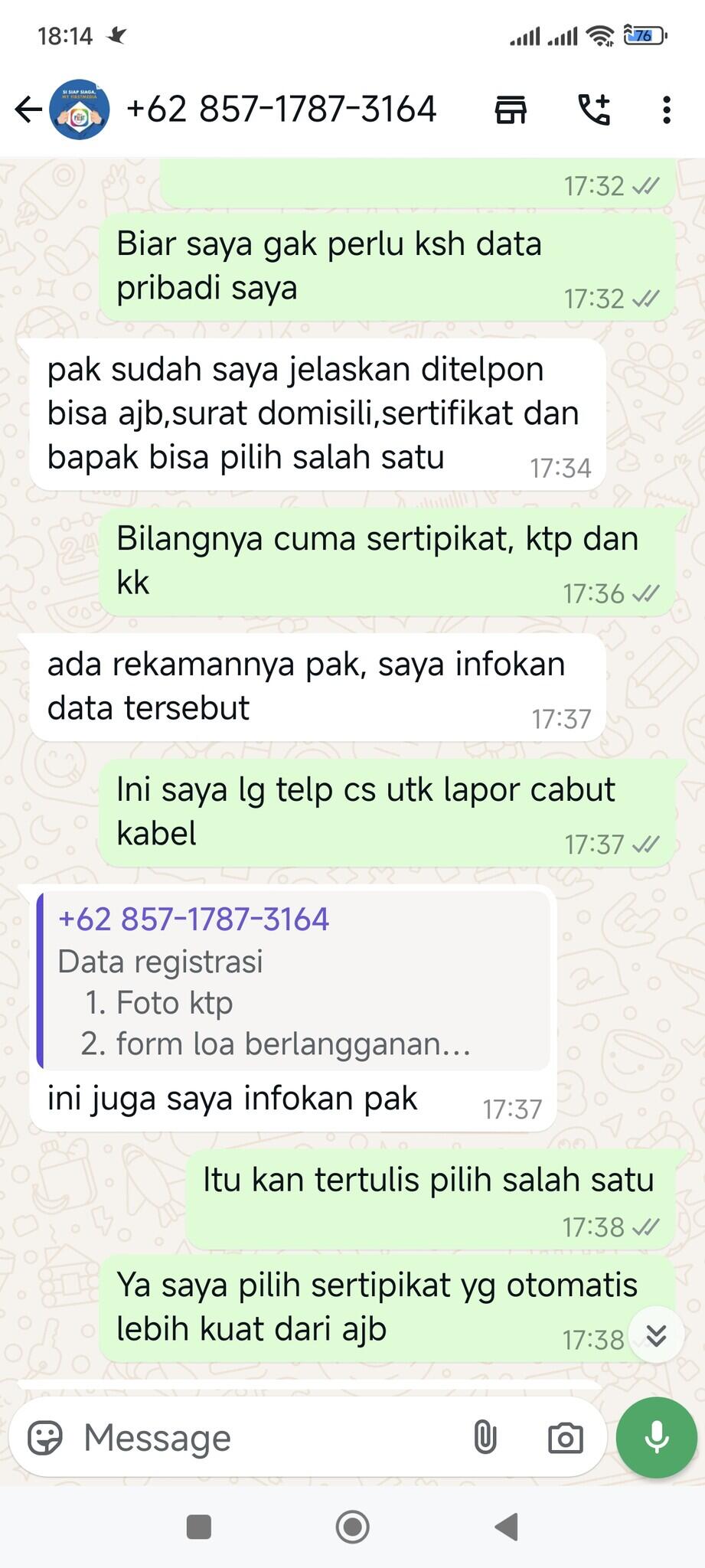 Ingin berlangganan FirstMedia dipersulit