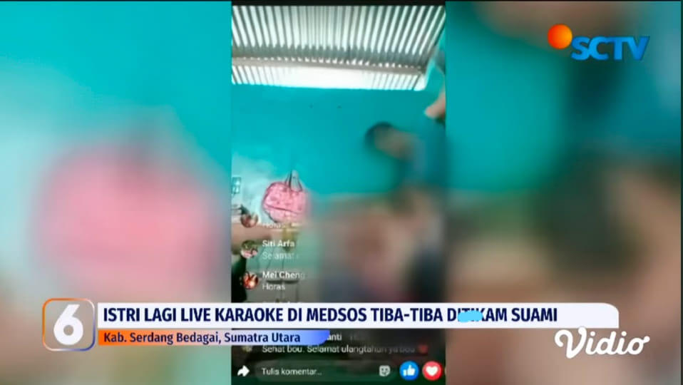 Live di Facebook Saat Karaoke, Istri Tewas Ditikam Suami di Serdang Bedagai