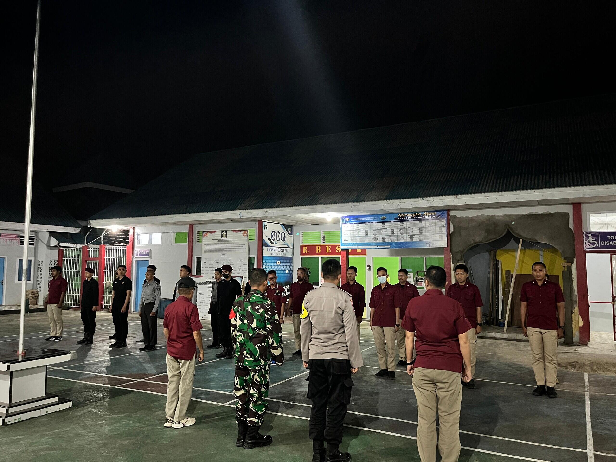 Lapas Tolitoli Laksanakan Razia Gabungan dengan APH lainnya