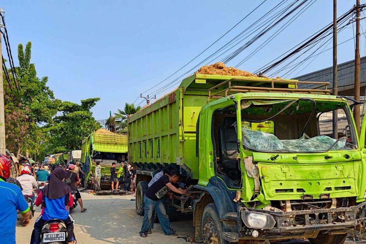 Duduk Perkara Kericuhan di Teluknaga, Berawal dari Kaki Bocah Terlindas Truk Tanah
