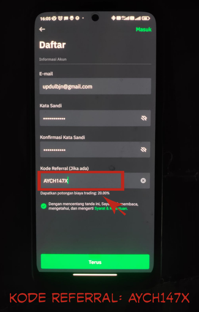 Kode Referral Tokocrypto 20%:20% (Potongan Biaya Trading Up 20%)