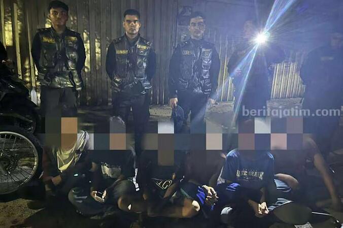 6 Pemuda Gangster Surabaya Dibekuk Saat Hendak Bikin Konten Tawuran