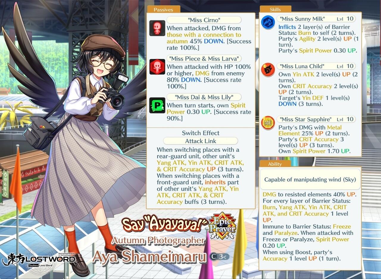Aya Shameimaru C3<