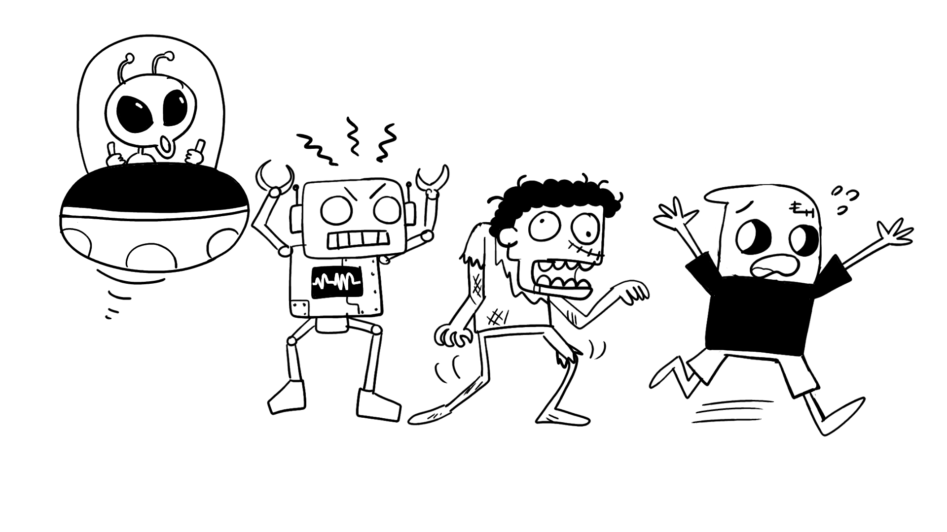 Mana Yang Lebih Dulu Menyerang, Robot, Zombi, atau Alien?