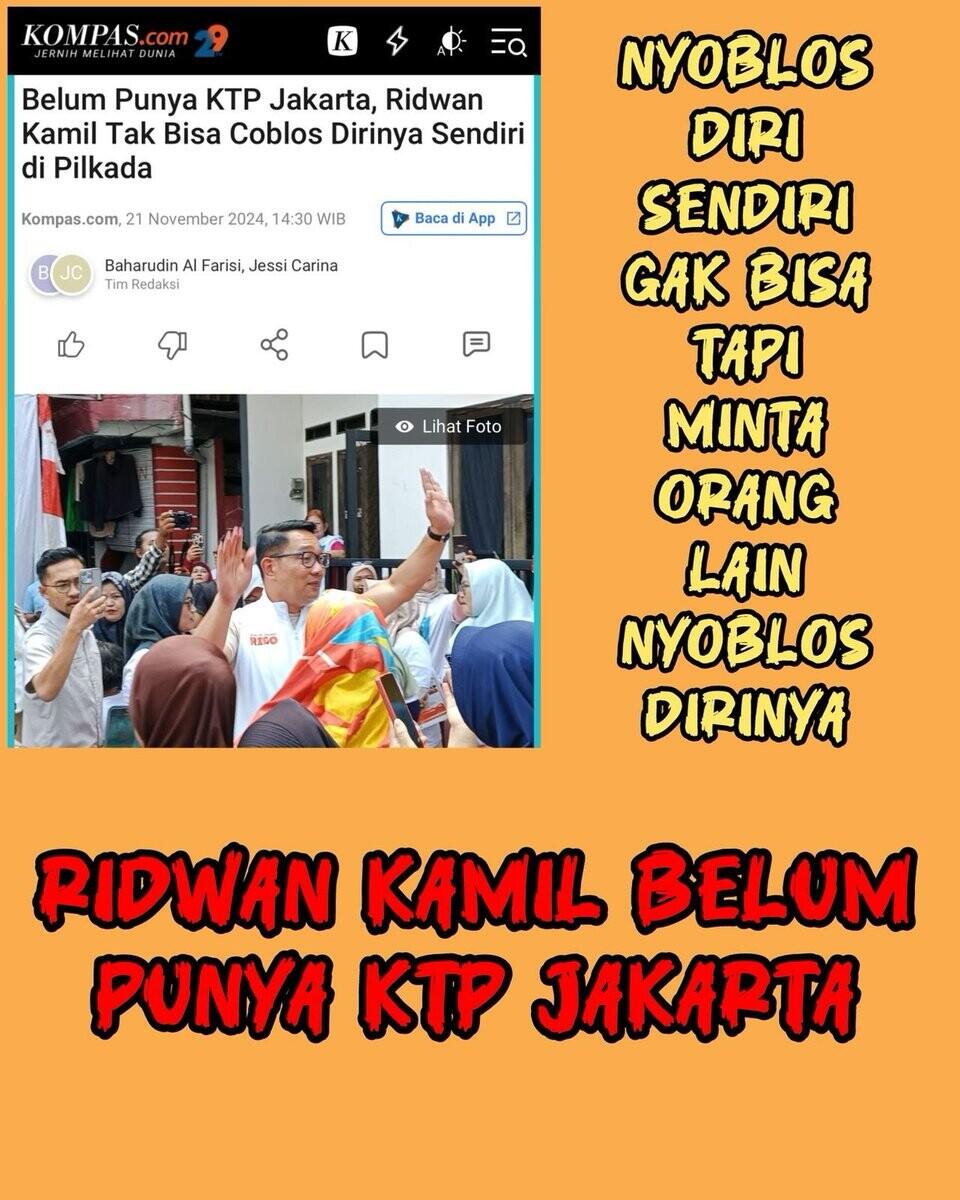 Eh... malah orang lain disuruh nyoblos