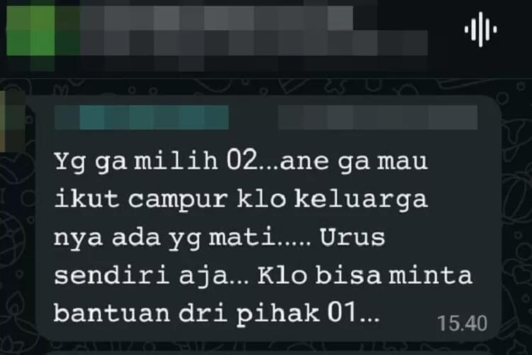 Ketua RT di Sawangan Depok Diduga Intimidasi Warga Soal Pilihan di WA Grup,

