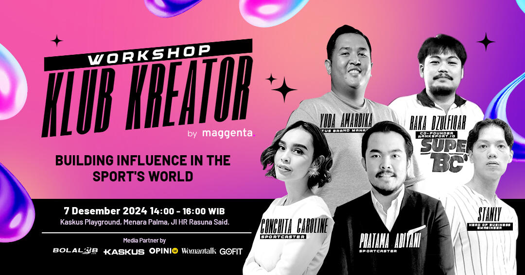 Belajar Jadi Kreator Olahraga Bareng di Workshop Klub Kreator!
