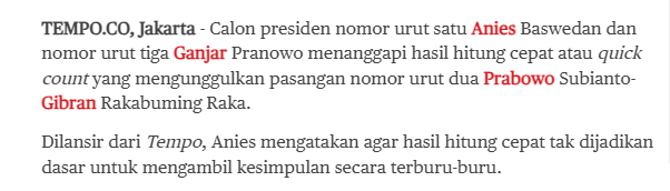 Anies Balas Tim RK Klaim 2 Putaran: Ini Bukan Ramalan Cuaca