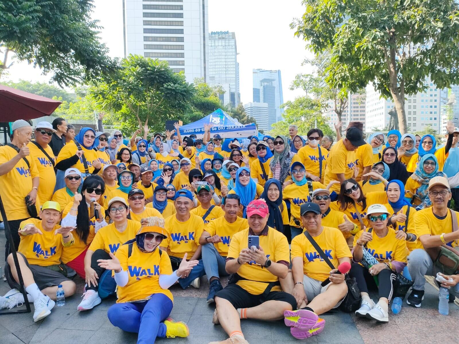 Jalin Kekompakan, ILUNI SLTA 83 se-DKI Jakarta Gelar Jalan Sehat di FCD