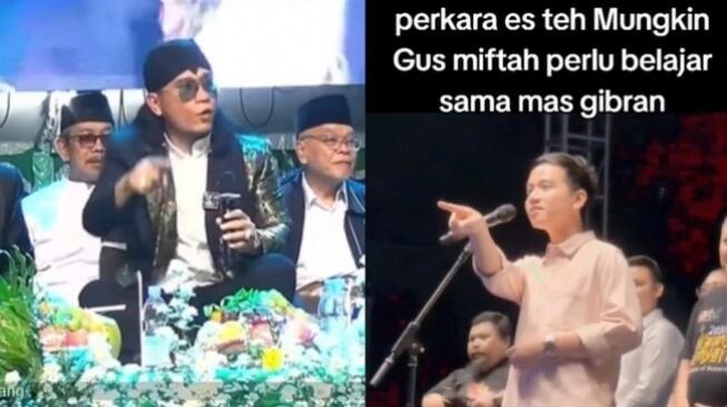Beda Perlakuan Gus Miftah dan Gibran ke Penjual Es Teh