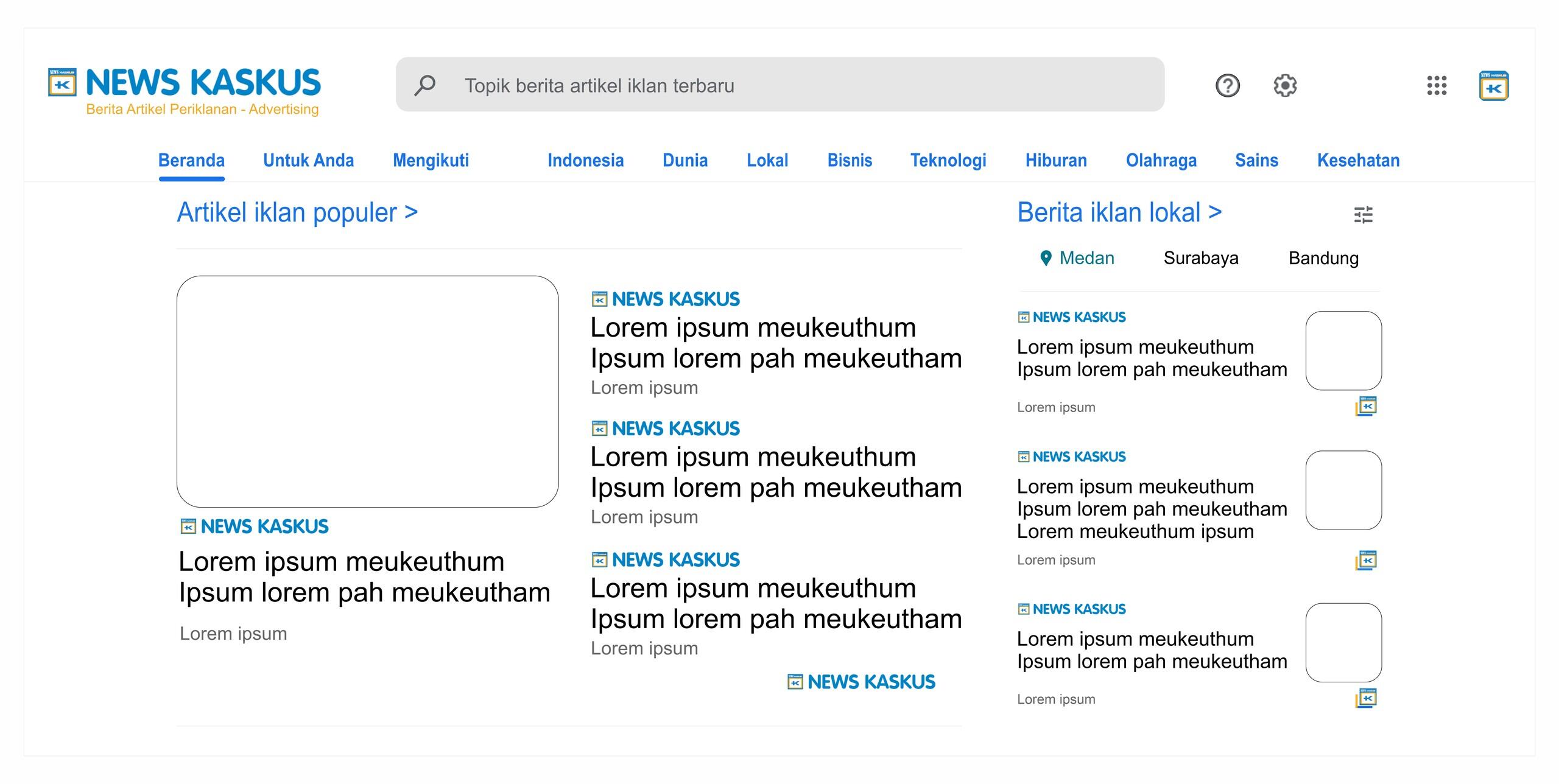NEWS KASKUS: Jasa Periklanan dan Advertising Berita Artikel Iklan Tayang 24 Jam