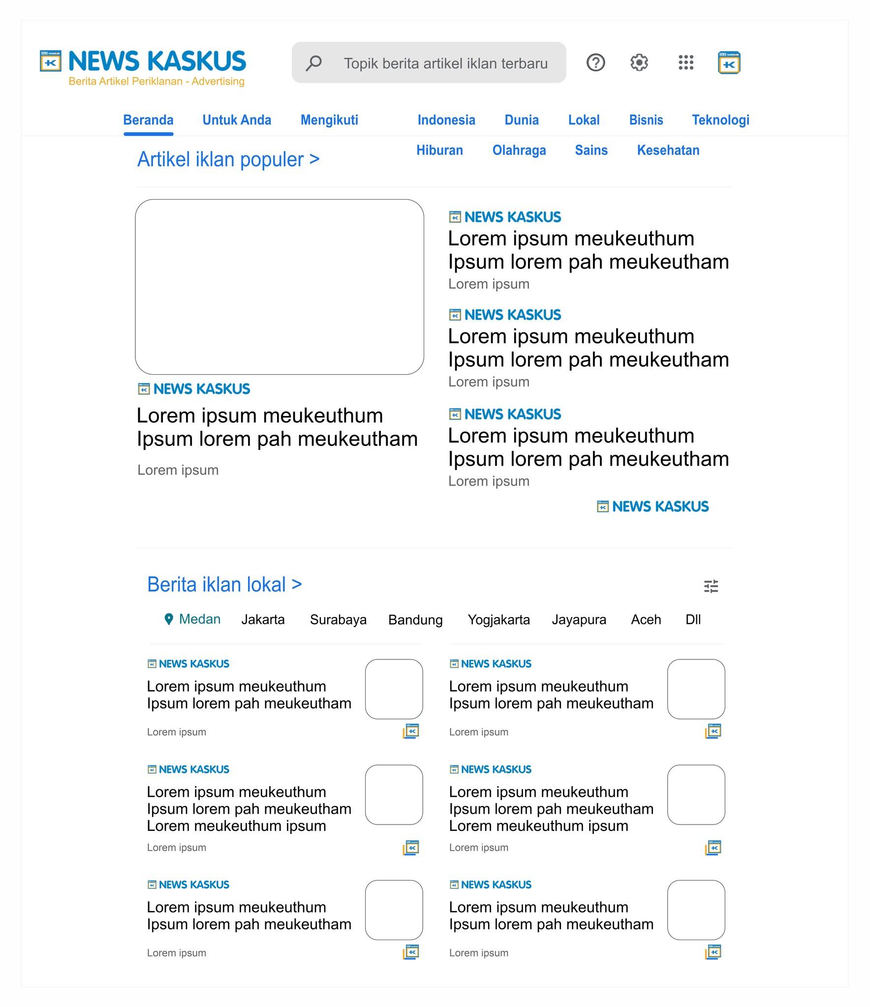 NEWS KASKUS: Jasa Periklanan dan Advertising Berita Artikel Iklan Tayang 24 Jam