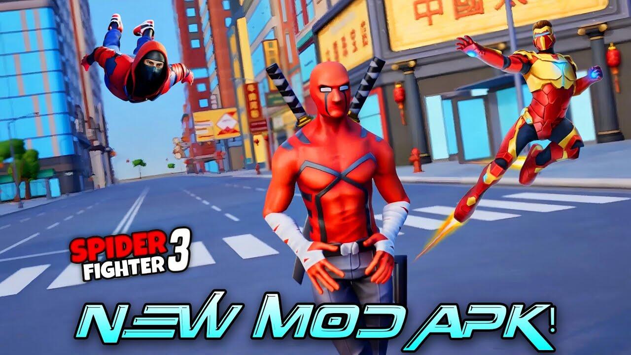 Spider Fighter 3 Mod APK 3.41.10 Unlimited Money And Gems Unduh Gratis Versi Terbaru