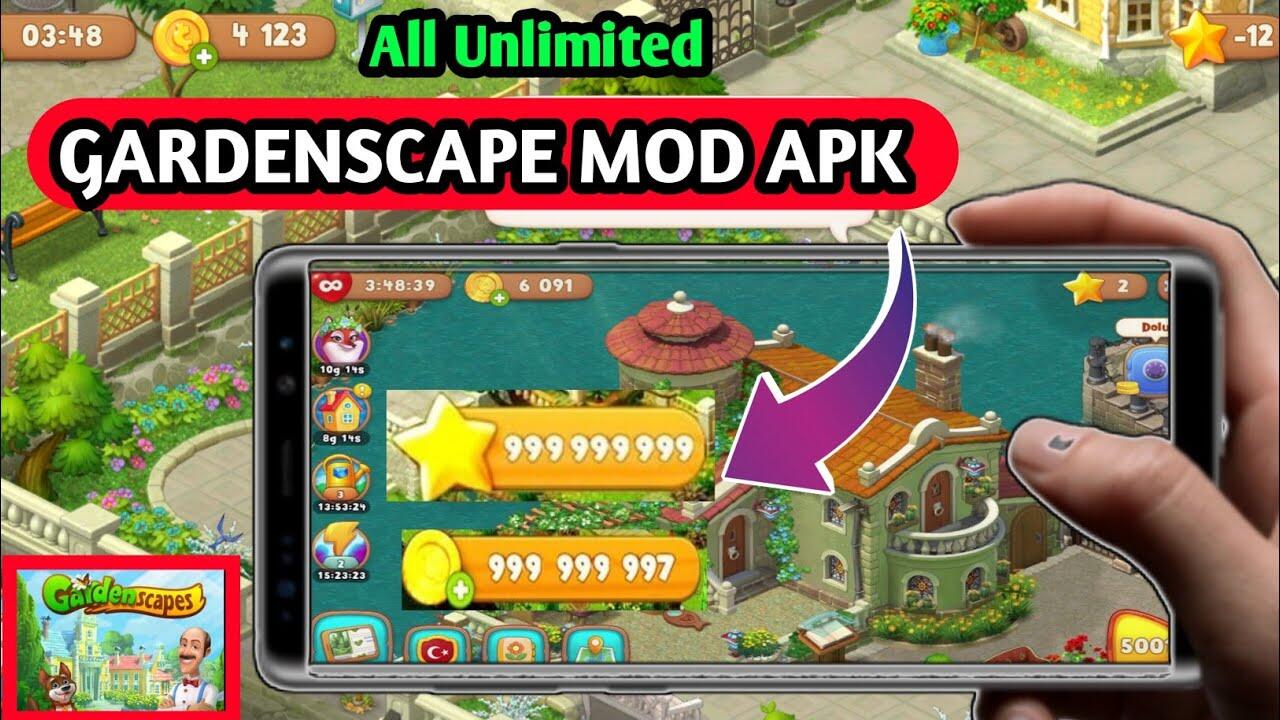 Gardenscapes Mod APK 8.4.0 Unlimited Stars Unduh Versi Terabu Untuk Android