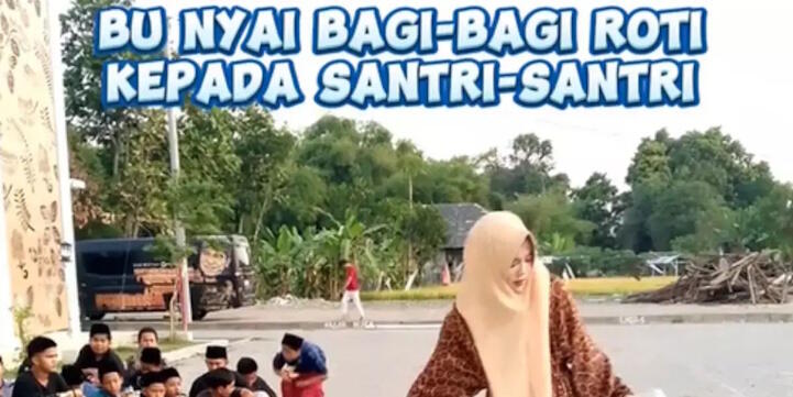 Viral Istri Miftah Maulana Bagikan Roti ke Santri, Dinilai Kayak Perbudakan