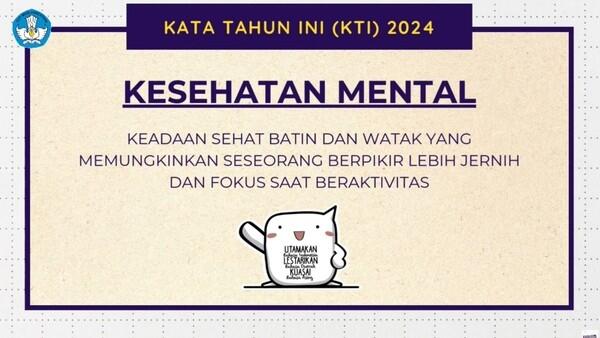 Kesehatan Mental Jadi Kata Tahun Ini 2024 , Paling Banyak Dicari Gen Z