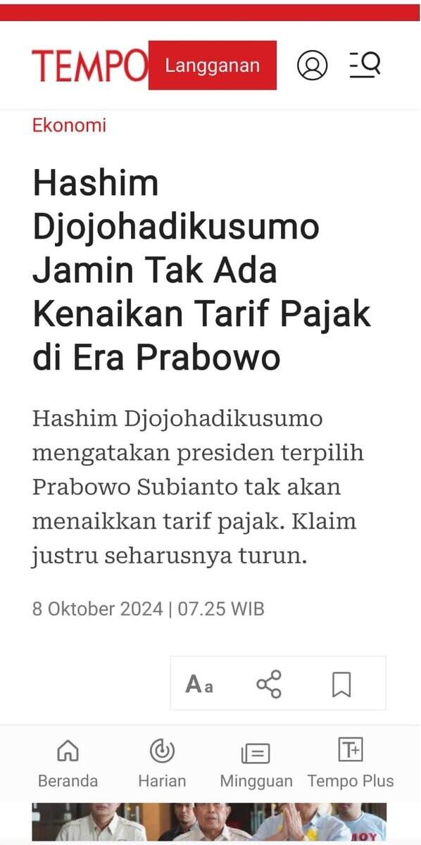 Keluarga Prabowo,Janji Tinggalah Janji