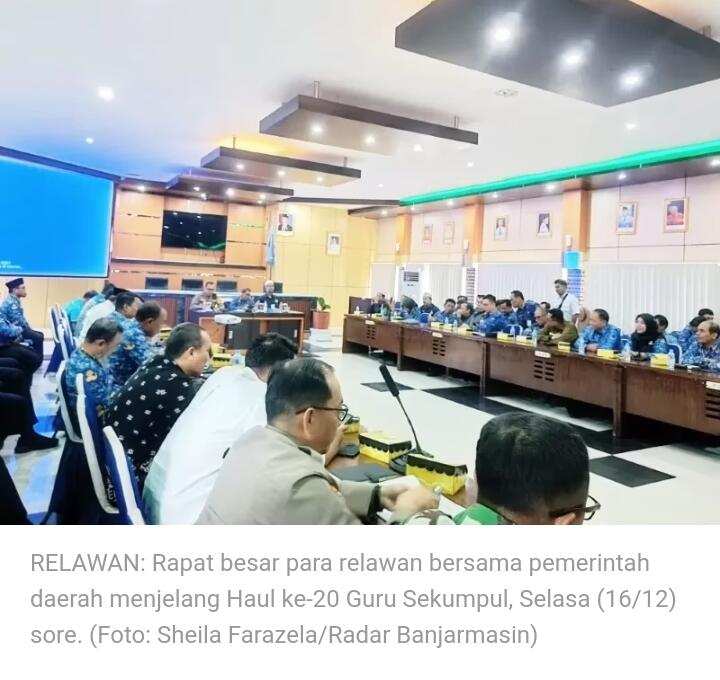 Gotong Royong, Puluhan Ribu Relawan Bakal Terlibat untuk Haul Sekumpul ke-20