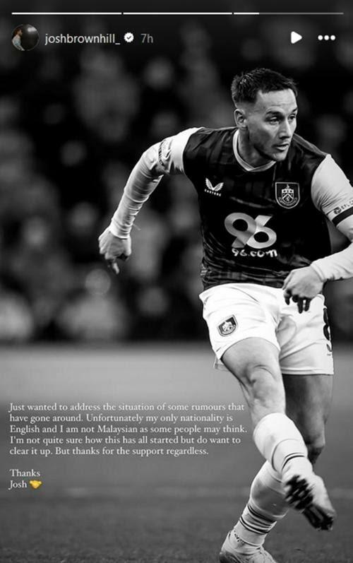 Viral! Josh Brownhill Jawab Rumor Dipepet Timnas Malaysia: Saya bukan Orang Malaysia!