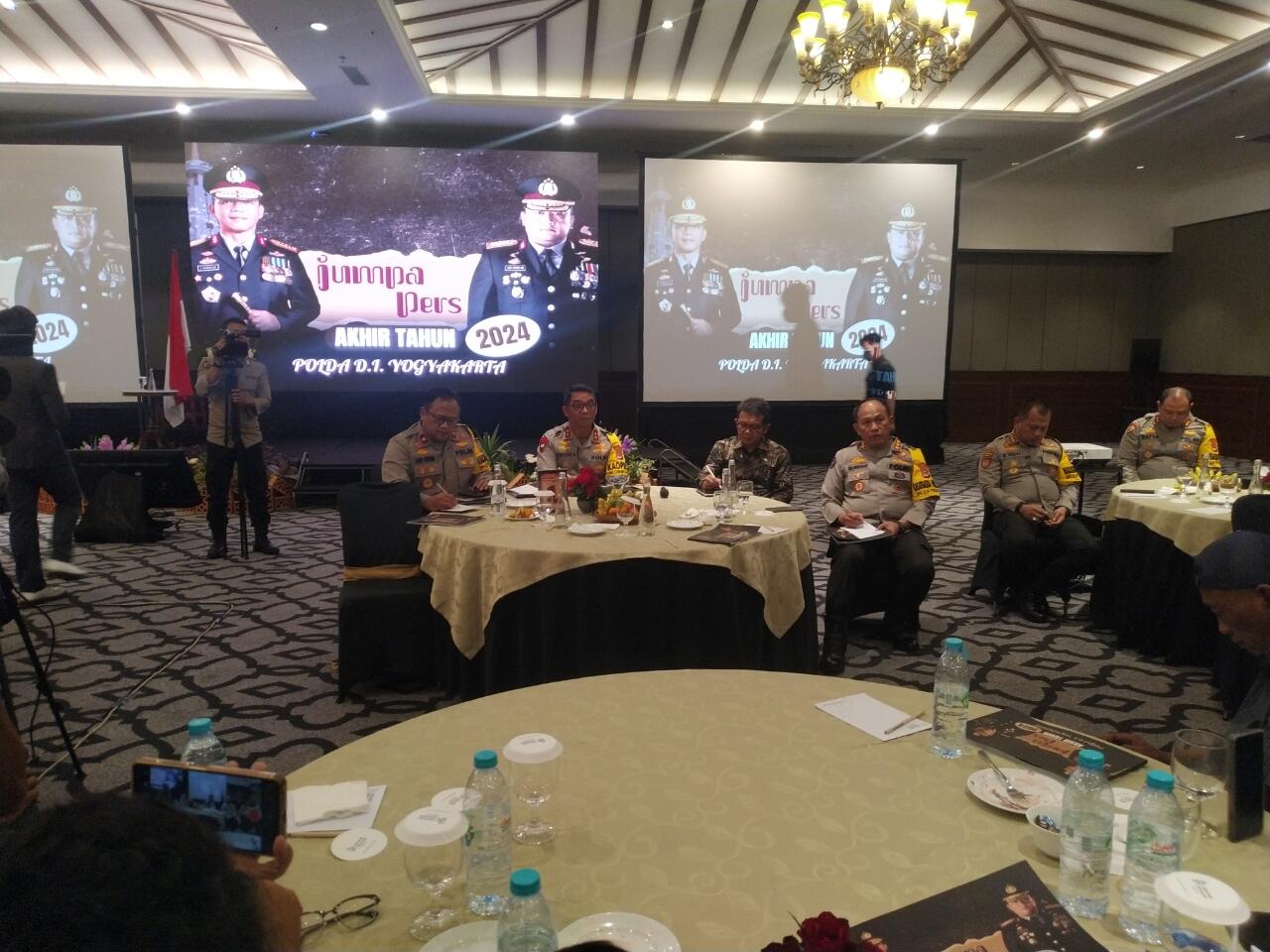 Polda DIY Gelar Jumpa Pers Akhir Tahun 2024, Paparkan Kinerja Pencapaian dan Harapan