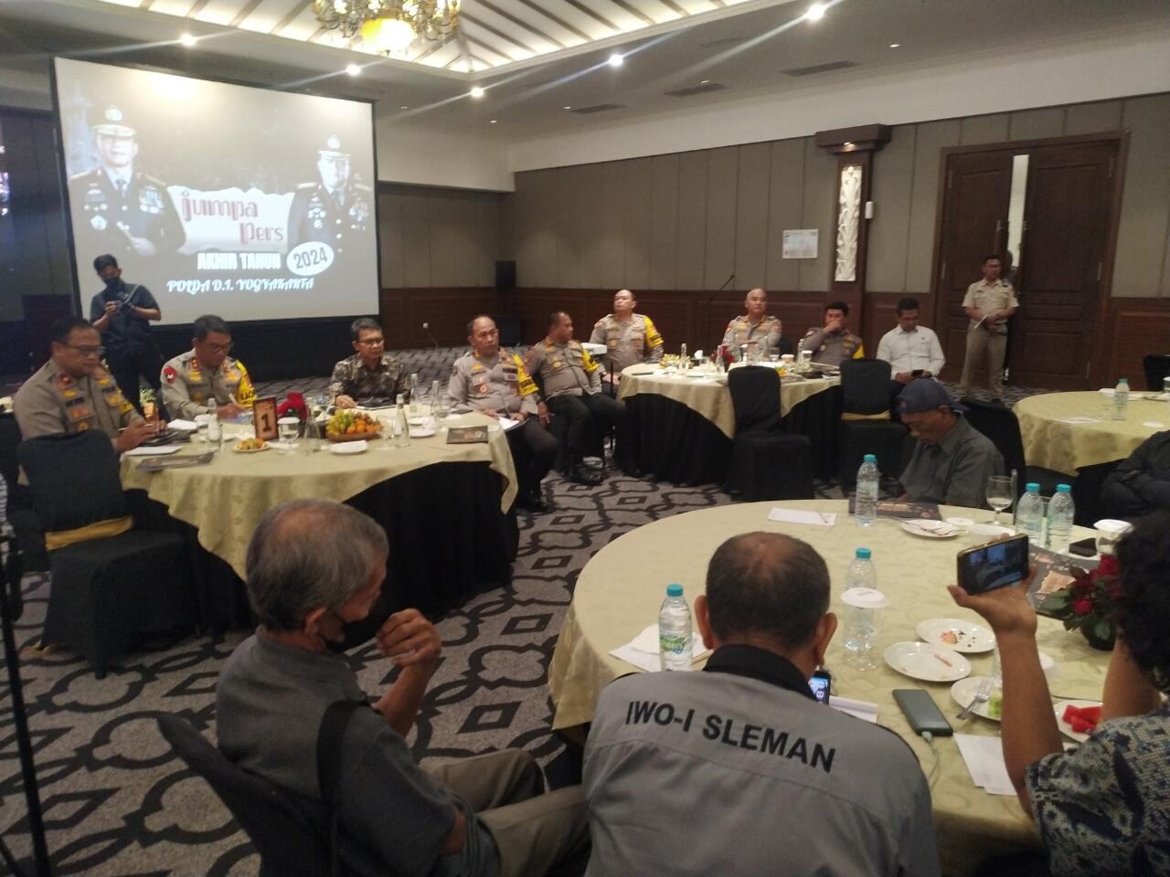 Polda DIY Gelar Jumpa Pers Akhir Tahun 2024, Paparkan Kinerja Pencapaian dan Harapan