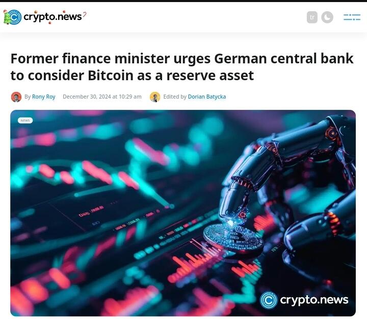 Mantan menteri keuangan mendesak ECB untuk gunakan Bitcoin
